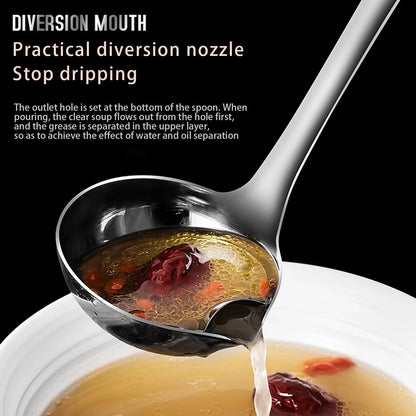 Stainless Steel Soup Oil Separator Spoon